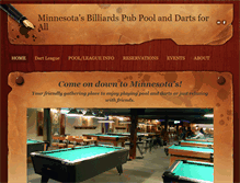 Tablet Screenshot of minnesotasbilliards.com